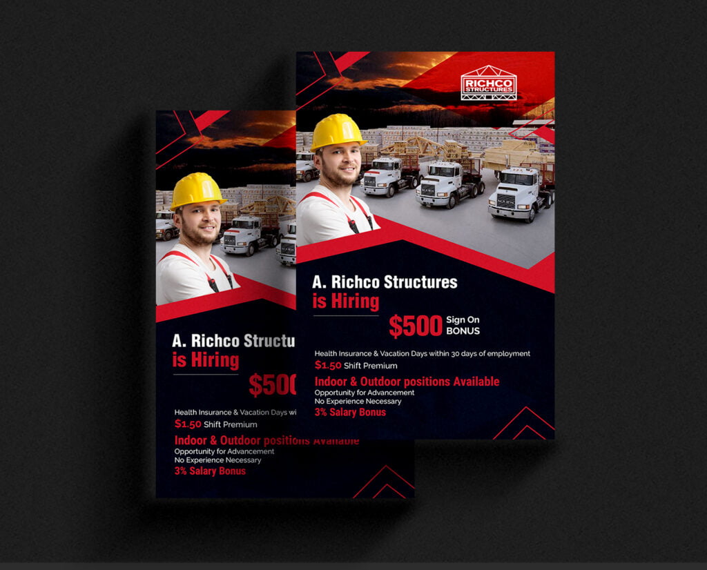 construction flyer design