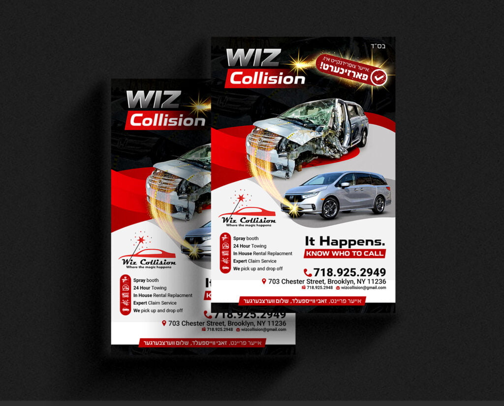 Car repair flyer design