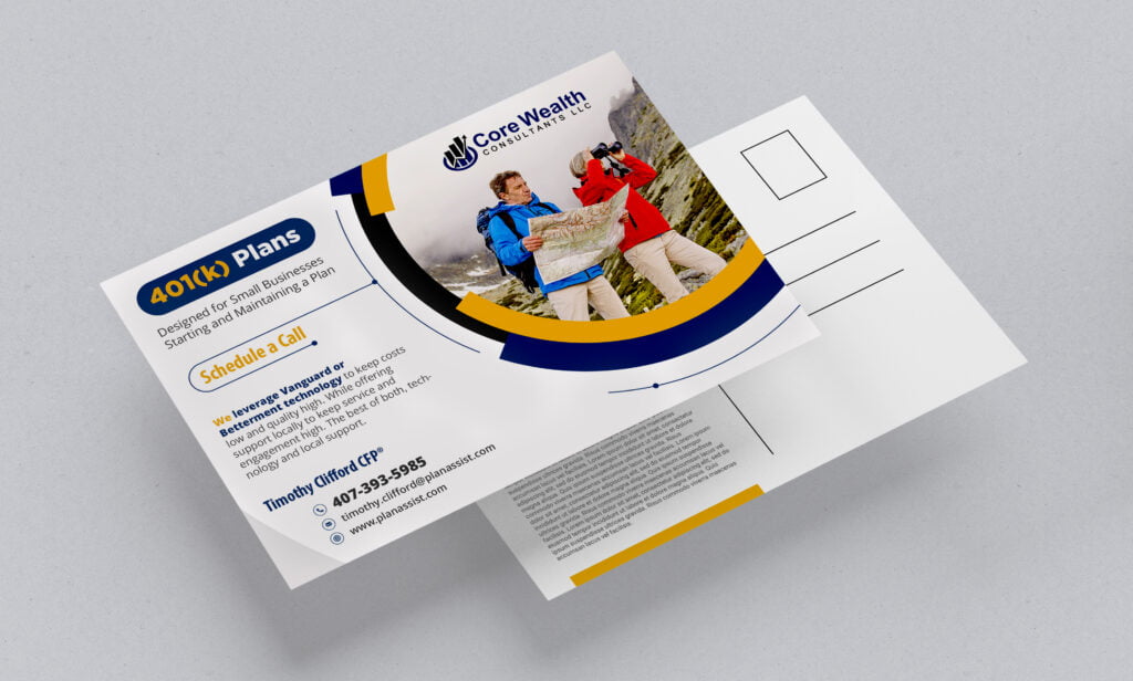 Plans postcard or EDDM design