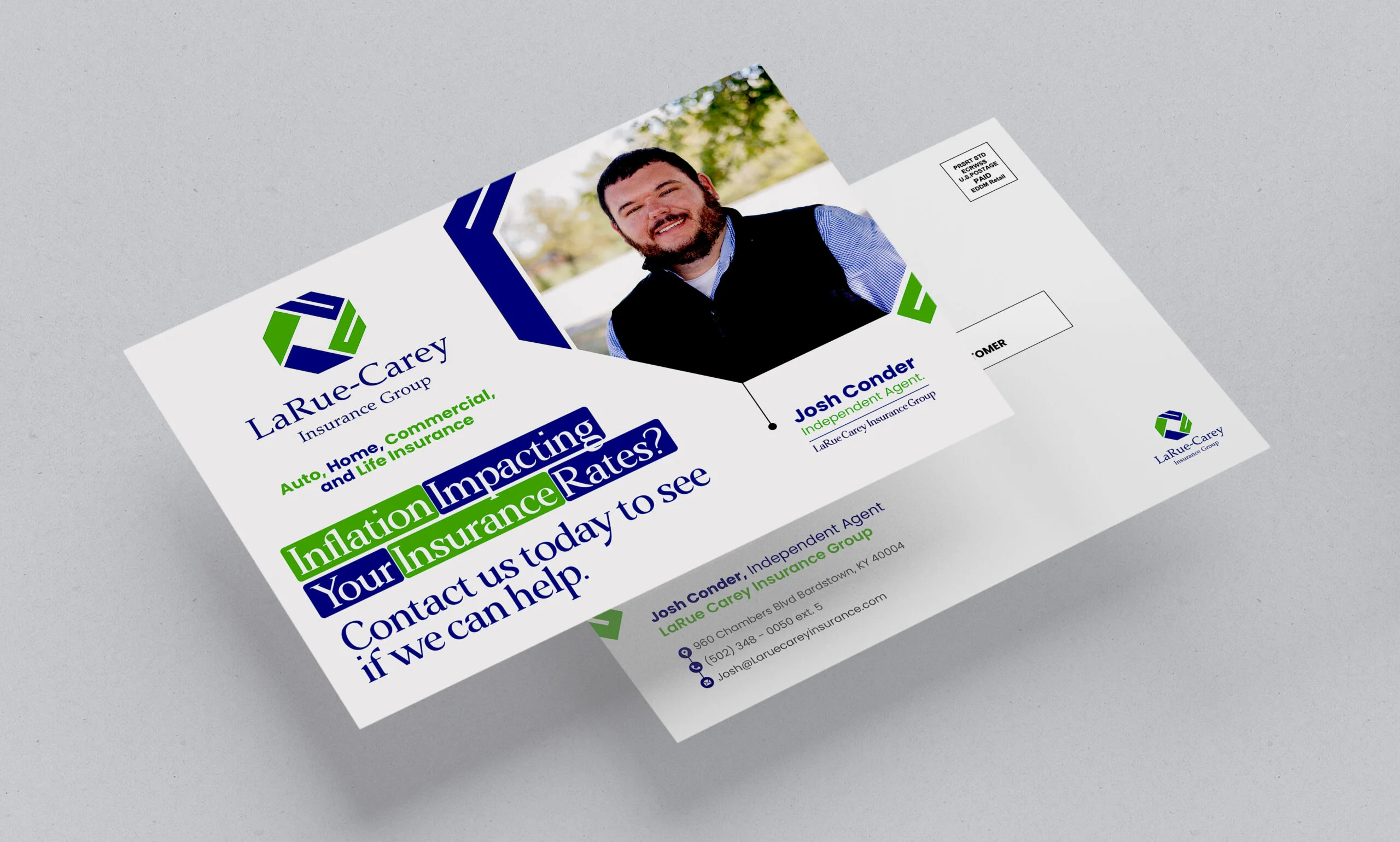 Insurance postcard or EDDM