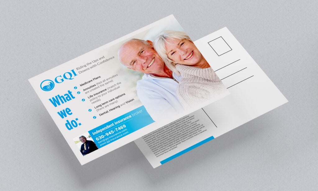 Insurance broker postcard or EDDM design