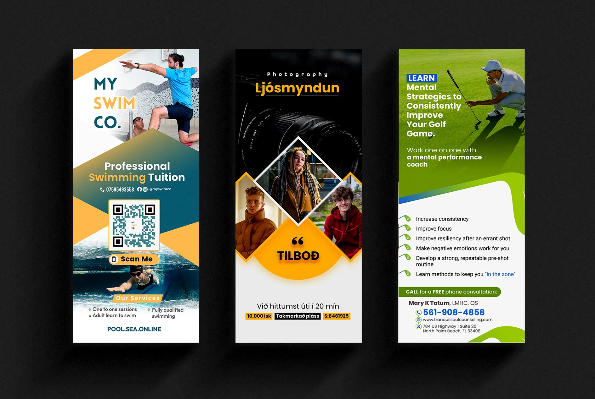 Roll up, rack card, dl flyer