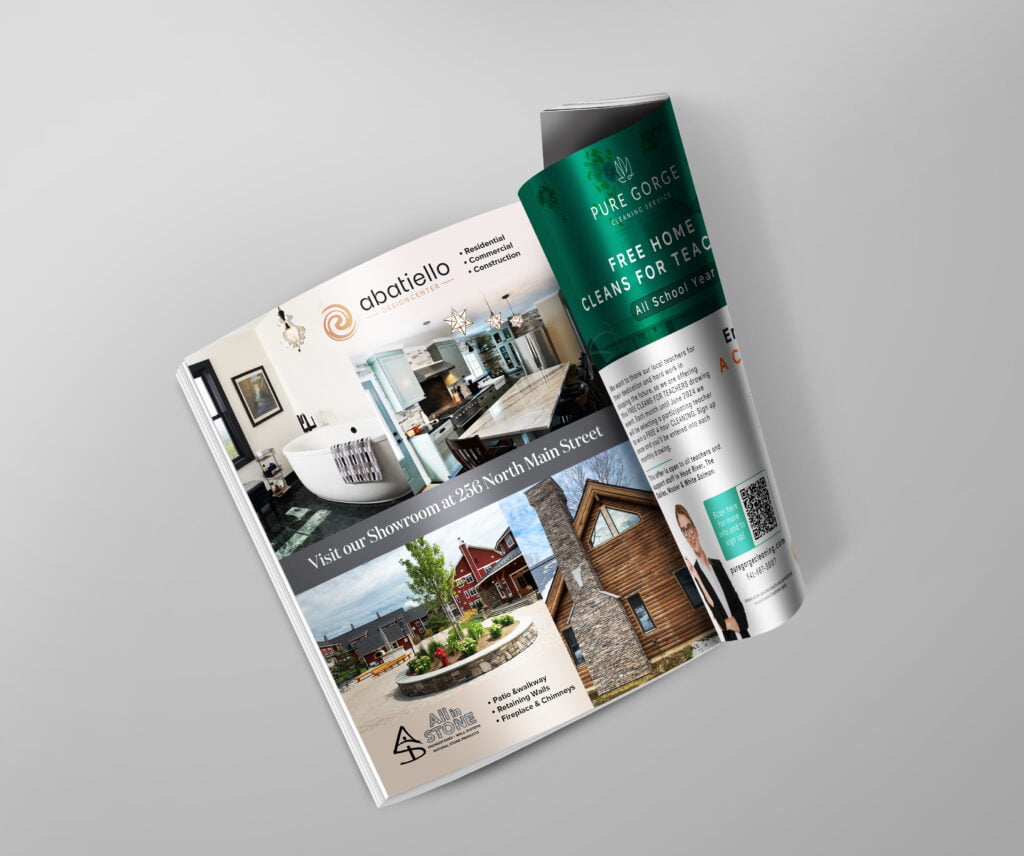 Home product magazine ad design