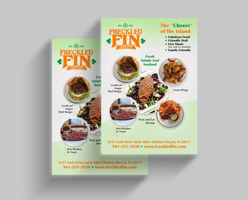 Restaurant menu flyer design