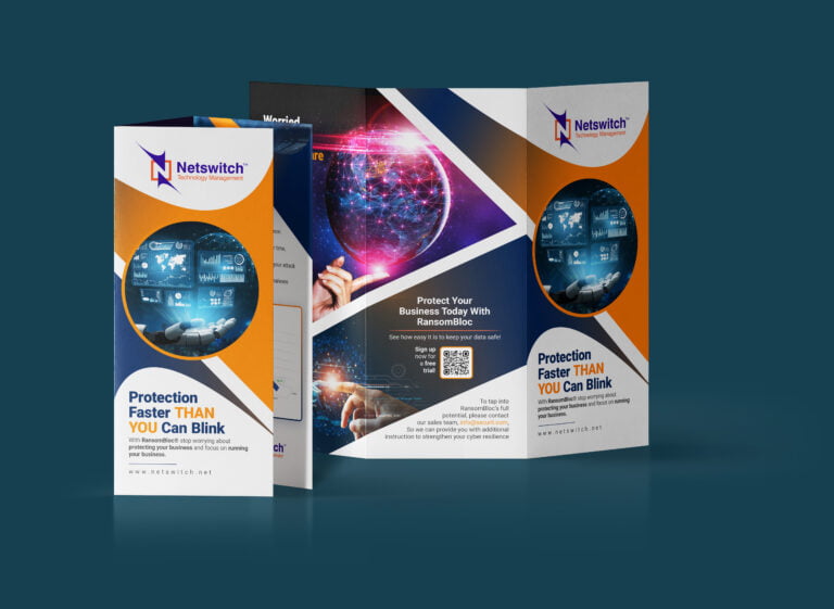 Technology trifold brochure design